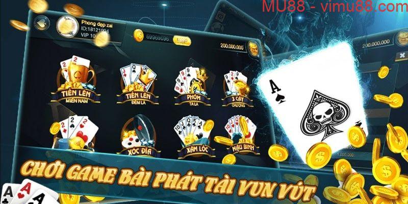 Giới thiệu sảnh game bài MU88